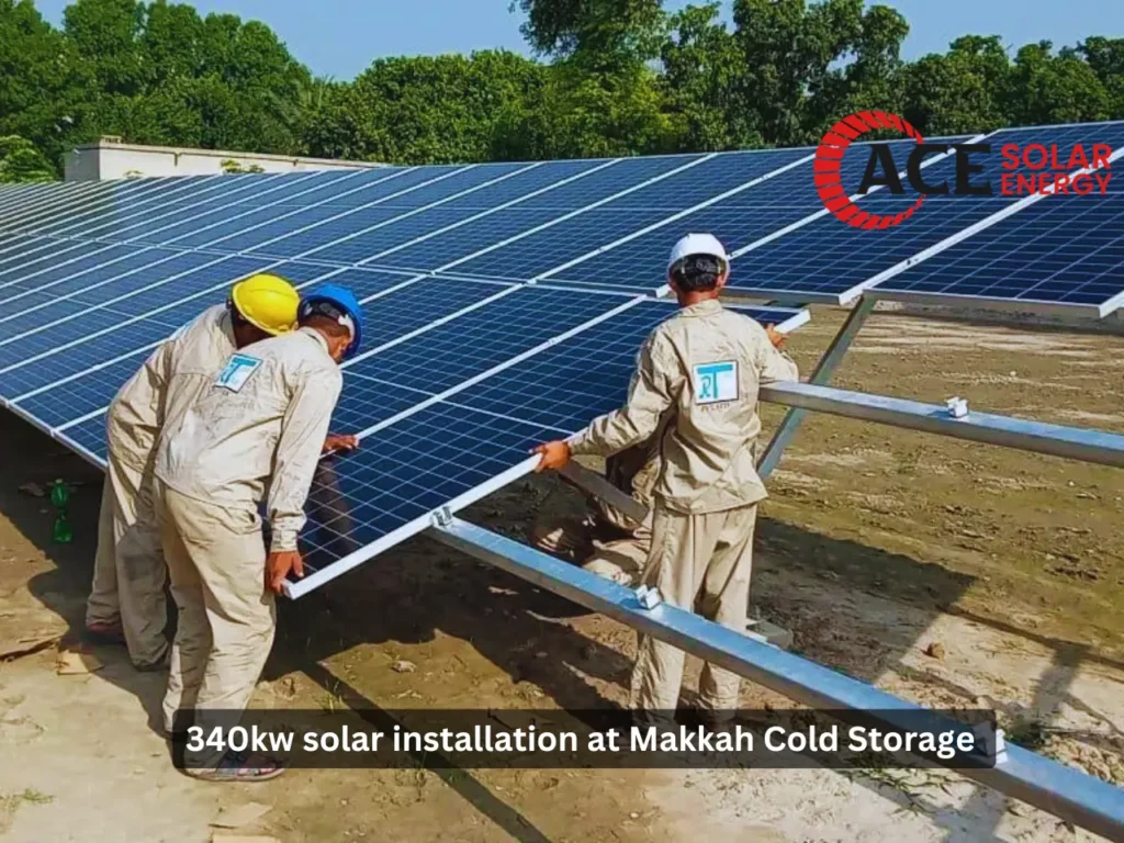 340kw solar system at Makkah Cold Storage